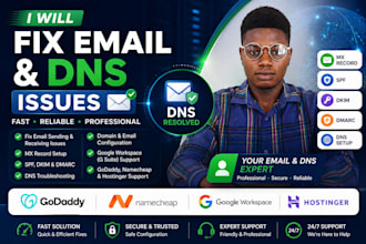 fix email and dns issues of godaddy, namecheap, google workspace, hostinger