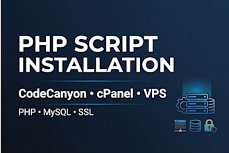 install PHP scripts on cpanel, vps, or any server