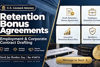 draft an employee retention contract