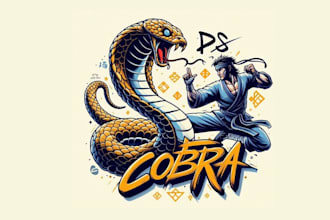 design high quality cobra logo with unlimited revision
