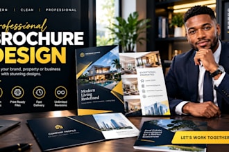 real estate brochure design property brochure company profile list presentation