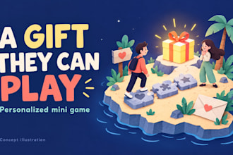 create a personalized browser mini game as a unique gift
