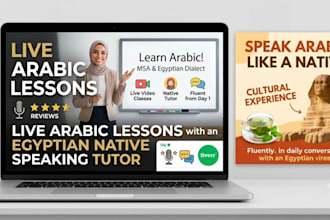 teach you arabiceg yptian dialect like a native