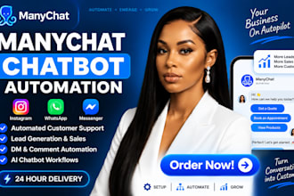 setup manychat automation for instagram dm and whatsapp chatbot