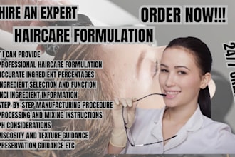 formulate professional haircare products and treatments