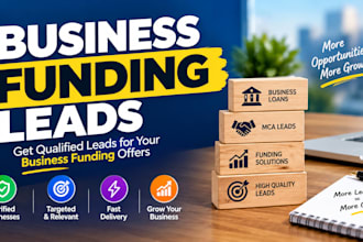 generate business funding leads business loan leads mca leads with facebook ads