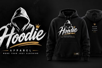 design a professional, streetwear, clothing, or apparel hoodie logo