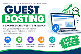 do guest post link building and blogger outreach
