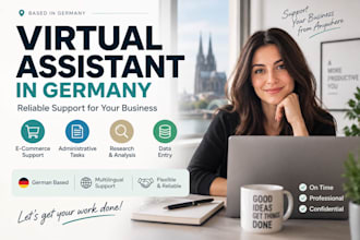 be your virtual assistant in germany for business and ecommerce tasks