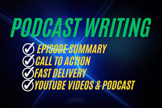 write SEO optimized podcast show notes with timestamps