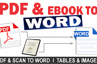convert scanned PDF, ebook, or image to editable ms word