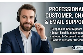 provide professional customer support, chat support and email support