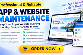 do app maintenance website maintenance app update fix app fleet management app
