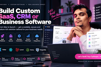 build custom saas CRM or business software