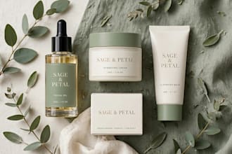 design aesthetic skincare and cosmetic logo