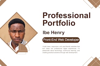 design a professional PDF portfolio