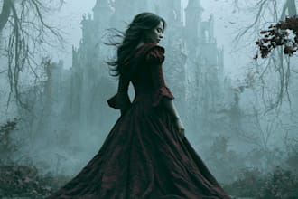 do fantasy book cover, thriller book cover design