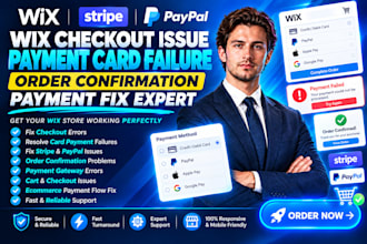 do wix checkout issue payment card failure order confirmation payment fix expert