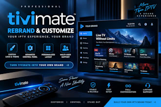 rebrand tivimate app with control panel