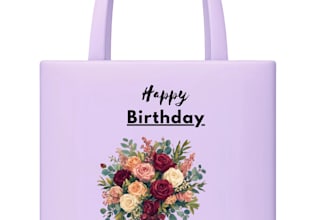 design aesthetic tote bag for etsy shop