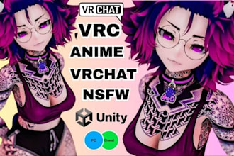 create vrchat avatar commission vrc avatar vr character furry avatar nsfw unity