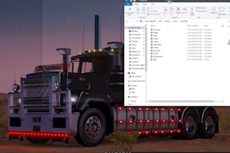 create a custom euro truck 2 ats beamng omsi and others skin