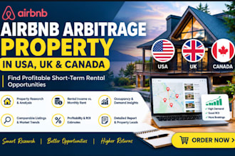 find airbnb arbitrage property in US, UK and canada