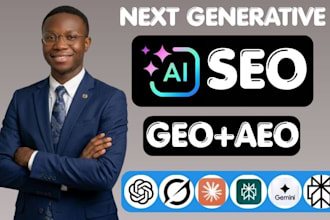 provide monthly GEO, SEO and aeo services for your website