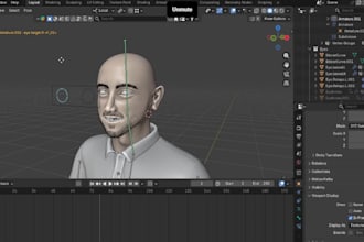 rig and animate your 3d character with blendshapes and facial rigging