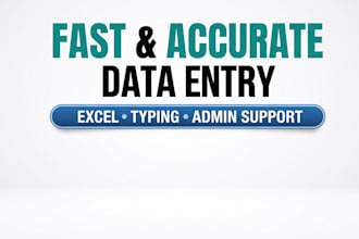 be your data entry assistant and admin tasks