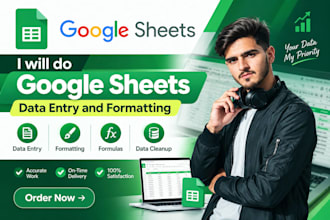 do google sheets data entry and formatting