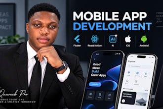 do ai mobile app development for ios and android using flutter and react native