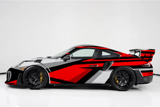 design professional car wrap, vehicle wrap, wrap design