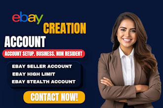 create verified US UK ebay seller account for ebay store ebay account creation