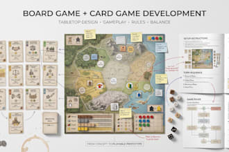 develop board game, board game design, card game development and rulebook