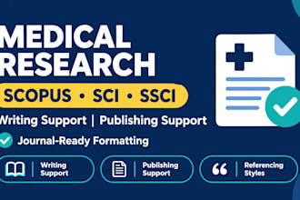 support writing and publishing medical article in scopus sci ssci journal