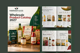 design professional product catalog, lookbook, line sheet or sell sheet
