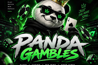 design a professional logo for your gambling or casino stream