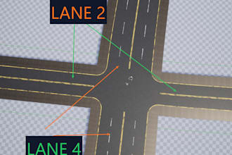 provide 608 modular highway road meshes for unreal engine ue4 and ue5