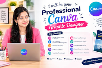 be your professional canva graphic designer