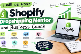 be your shopify dropshipping mentor and business coach