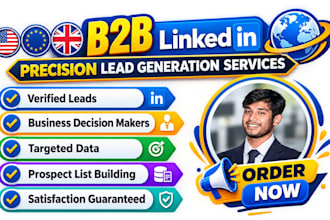 do b2b lead generation, linkedin targeted business leads and email list building
