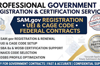get wosb mbe dbe sdvob 8a wbe sba certification sam gov registration cage code