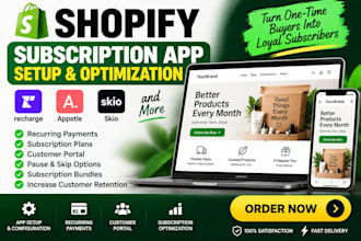 setup shopify subscription store with recharge, appstle skio subscription app
