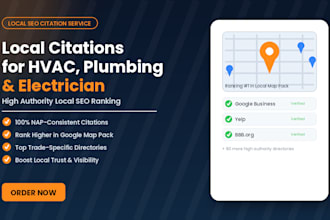 do local citations for hvac pluming electrician high authority local SEO ranking