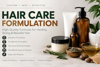 formulate professional hair care products and cosmetic formulas