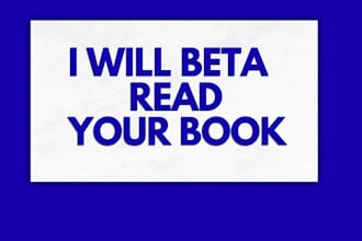 be your honest novel and book beta reader