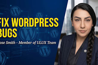 fix wordpress issues, elementor bugs, and woocommerce errors