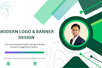 do modern logo design and social media banner for your brand