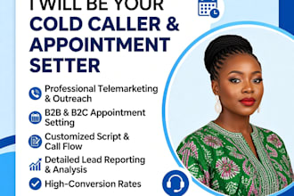 b2b b2c estate cold caller appointments